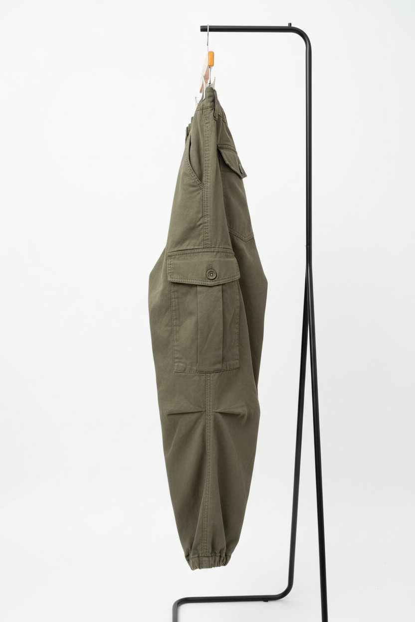 Women's cargo pants side view